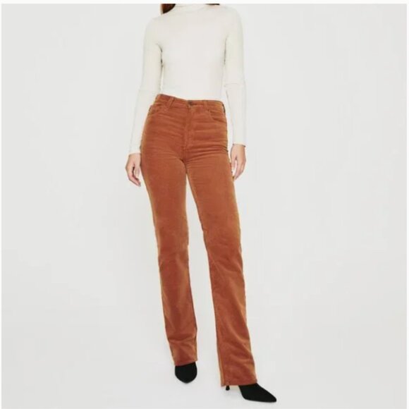 AG Adriano Goldschmied Alexxis 90's High Rise Bootcut Jeans Corduroy Size 30 - Picture 1 of 3